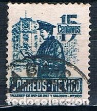 Sellos: M&Eacute;XICO 1947 Y 617 USADO - Foto 1