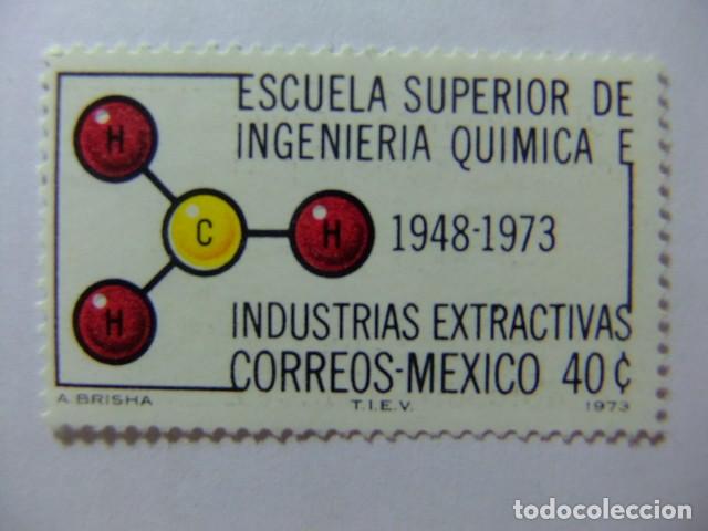 Sellos: Mexico - Mexique 1973 Escuela Superior Ingenieria / Quimica Yvert 796 ** MNH - Foto 1 - 166682674