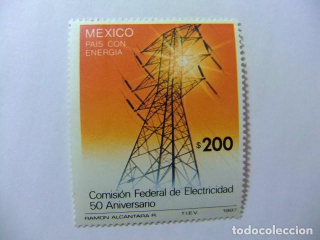 Sellos: Mexico Mexique 1987 Comisión Federal de Electricidad 1199 ** MNH - Foto 1 - 166697566