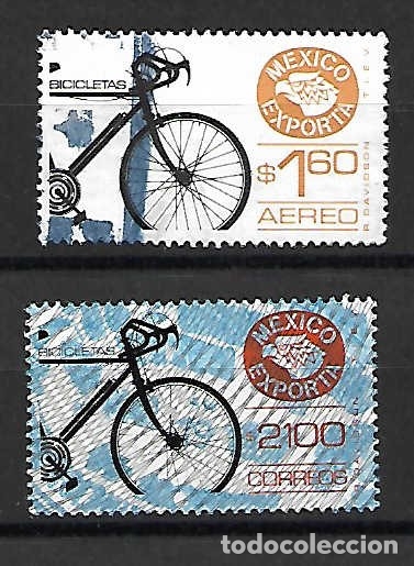 Sellos: m&eacute;xico exporta. bicicletas. - Foto 1