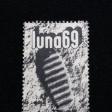 Sellos: CORREO MEXICO, $ 2, LUNA 69, AÑO 1969.