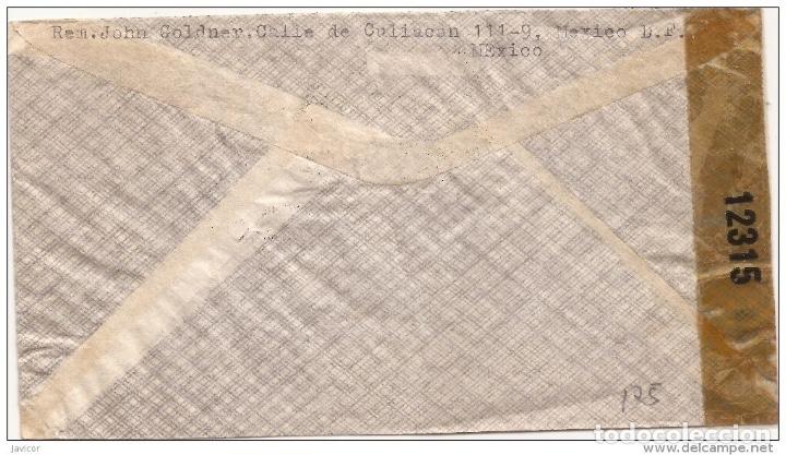 Sellos: 1943 MEXICO Eagle Man 5 cts cover - Foto 2