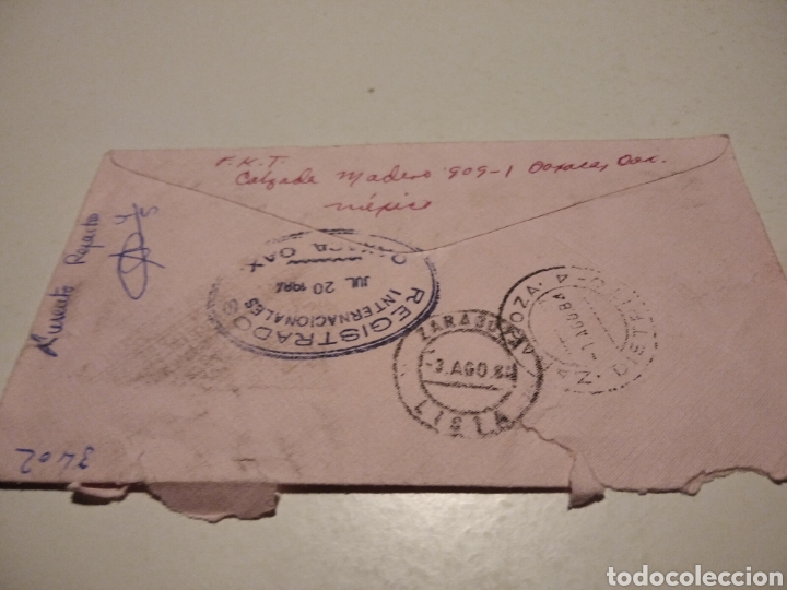 Sellos: Sobre con sellos M&eacute;xico - Foto 2