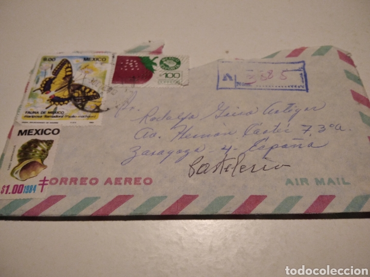 Sellos: Sobre con sellos M&eacute;xico - Foto 1