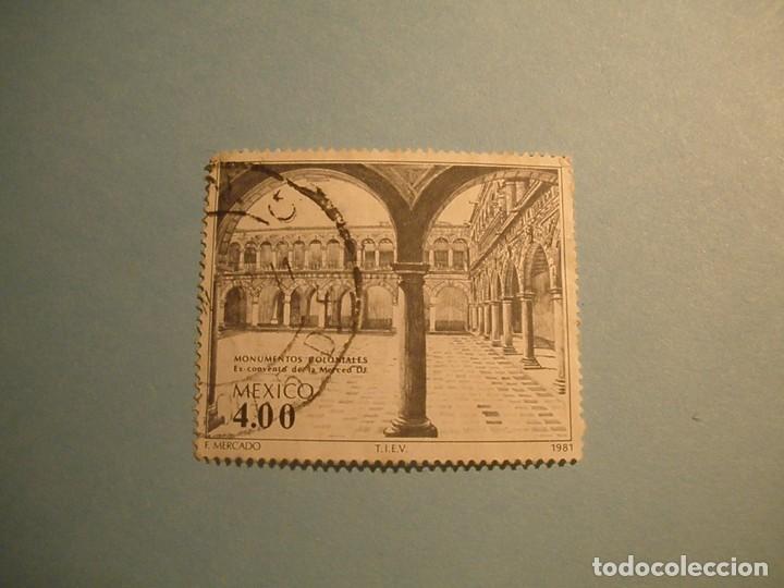 Sellos: MEXICO - MONUMENTOS COLONIALES - EXCONVENTO DE LA MERCED. - Foto 1