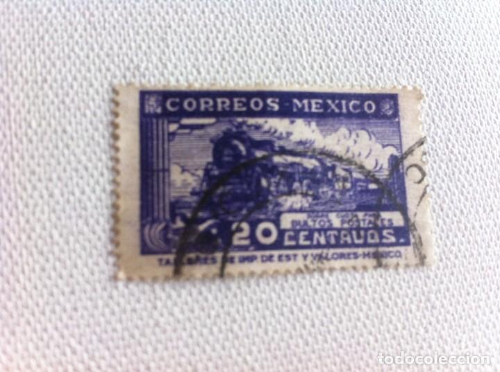 Sellos: SELLO USADO. M&Eacute;XICO. 20 CENTAVOS - Foto 1