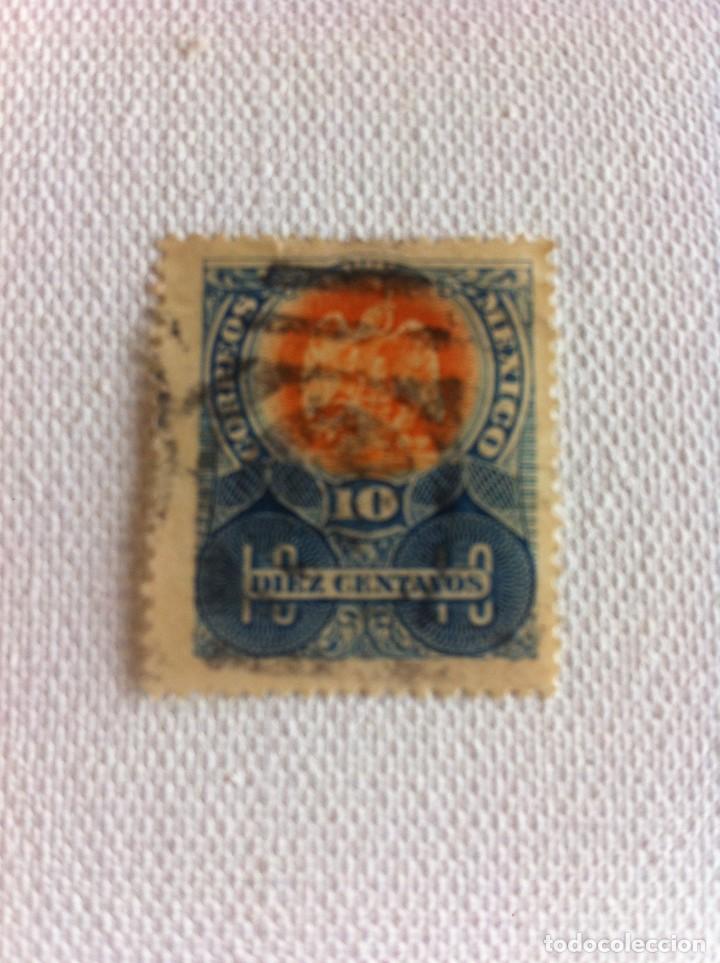 Sellos: SELLO USADO. M&Eacute;XICO. 10 CENTAVOS - Foto 1