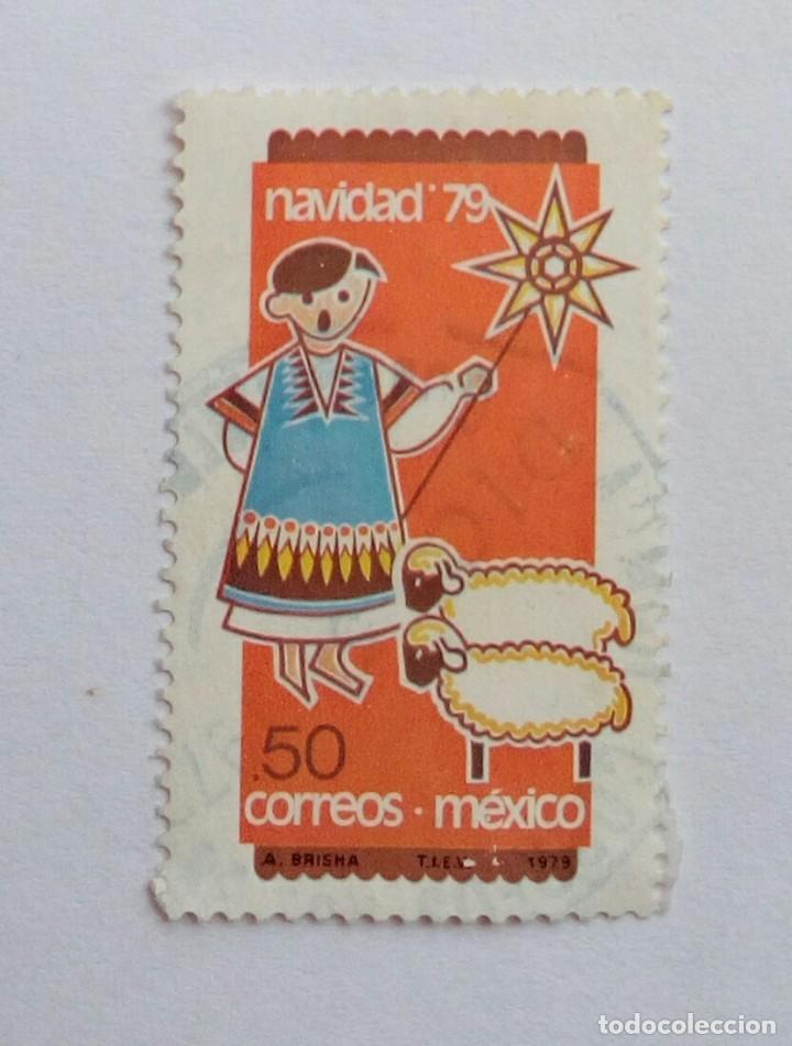 Sellos: Mexico 1979,Navidad. Used - Foto 1