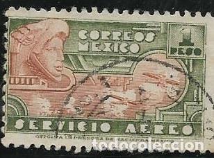 Sellos: MEJICO A&Eacute;REO YVERT 132 - Foto 1