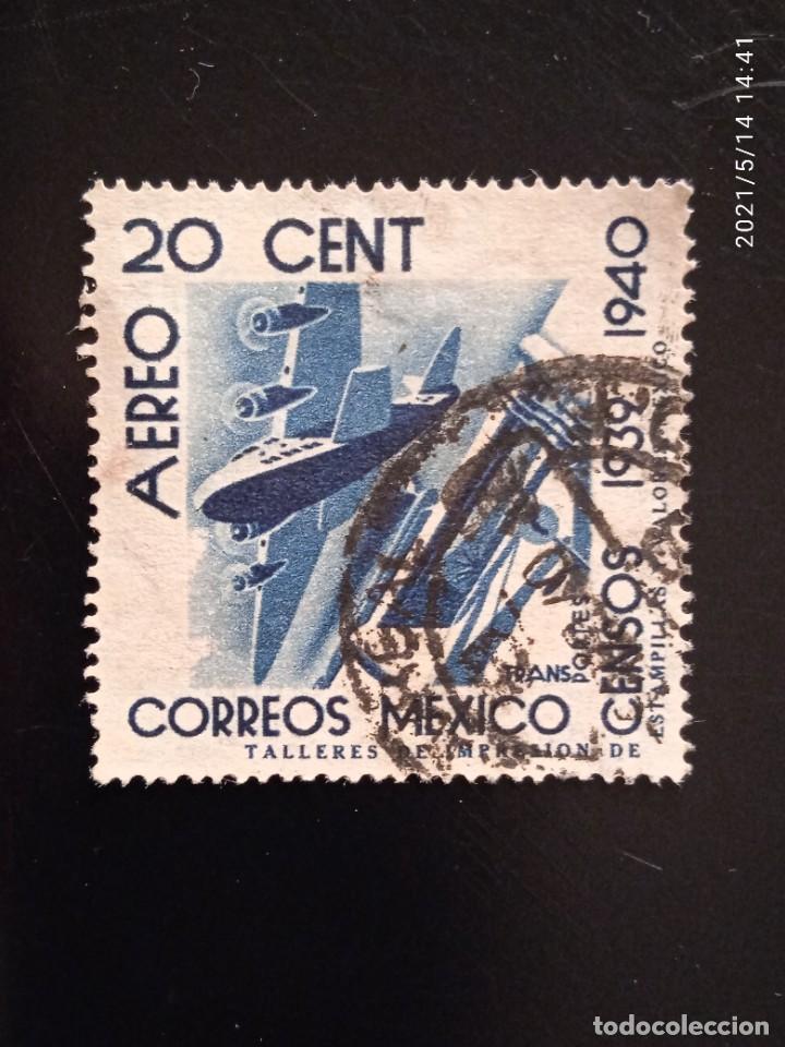 Sellos: MEXICO 20 CENT, AEREO A&Ntilde;O 1940. - Foto 1