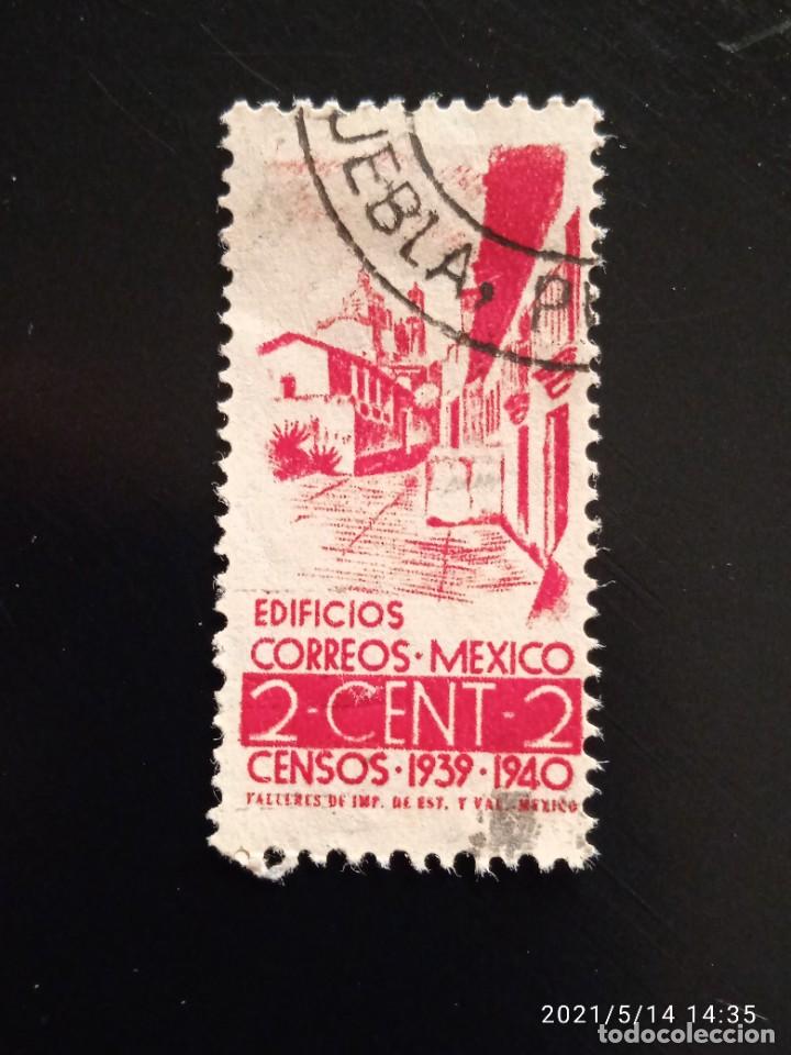 Sellos: MEXICO 2 CTS EDIFICIOS DE CORREOS A&Ntilde;O 1940. - Foto 1