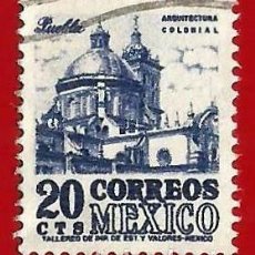 Sellos: MEXICO. 1950. ARQUITECTURA COLONIAL. PUEBLA. Lote 265529079