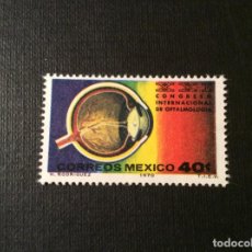 Sellos: MEXICO Nº YVERT 766*** AÑO 1970. 21 CONGRESO INTERNACIONAL DE OFTALMOLOGIA. Lote 302025643
