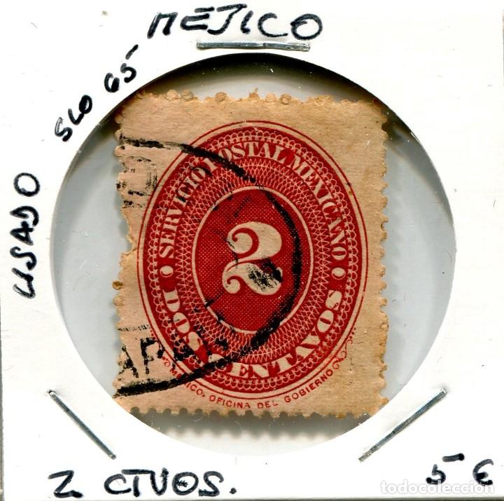 DOS CENTAVOS MEJICO ( USADO ) ( SLO65 ) (Sellos - Extranjero - América - México)
