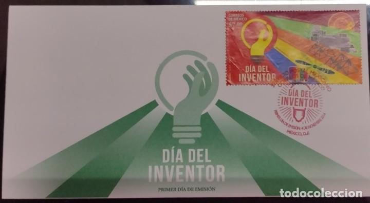 Sellos: P) 2014 MEXICO, FDC, INVENTOR DAY STAMP, TECHNOLOGICAL DEVELOPMENT, XF - Foto 1