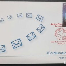 Sellos: P) 2012 MEXICO, INTERNATIONAL POST DAY FDC, WORLD POST DAY, XF. Lote 311493998