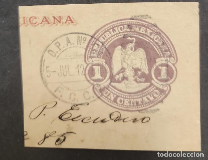 Sellos: SO) 1912 MEXICO, OPA, EAGLE, ONE CENTAVO - Foto 1