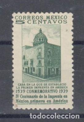 Sellos: M&eacute;xico - IV centenario imprenta en M&eacute;xico - Nuevo - Foto 1
