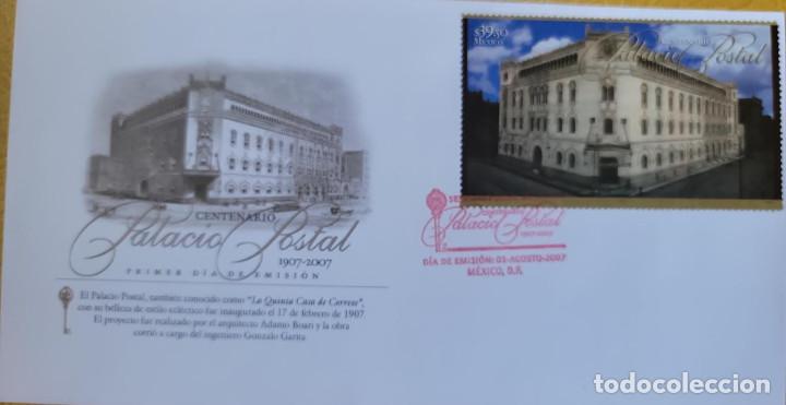 Sellos: SO) 2007 MEXICO, POSTAL PALACE, FDC - Foto 1
