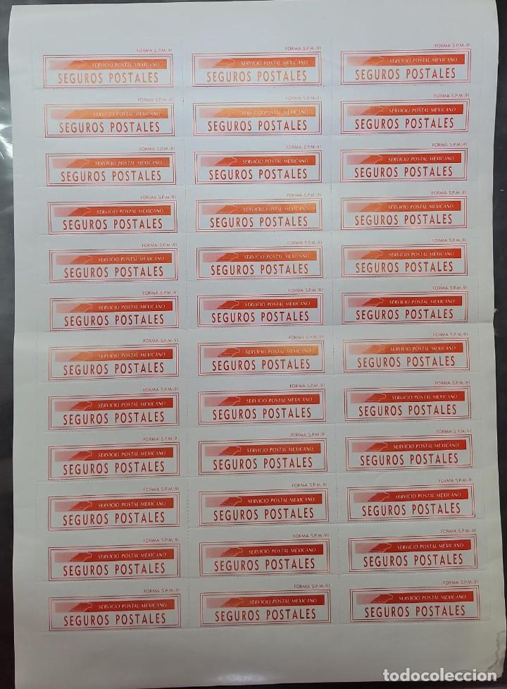 Sellos: SO) MEXICO, POSTAL INSURANCE, RETURNS - Foto 1