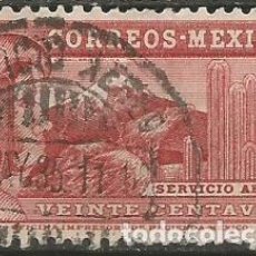 Sellos: MÉXICO - 20 CENTAVOS 1935 - SERVICIO AÉREO - USADO. Lote 357254570