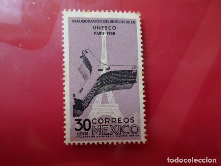 Sellos: mexico, 1958, inauguracion del edificio de la UNESCO en Paris, Yvert 665 - Foto 1