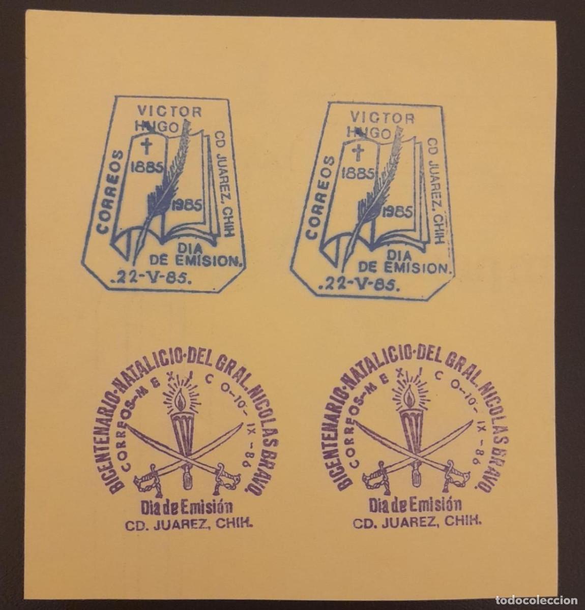 Sellos: SO) 1985 MEXICO, FIRST DAY CANCELLATIONS - Foto 1