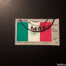 Sellos: MÉXICO YVERT 1094 SERIE COMPLETA USADA 1984 BANDERA DE MÉXICO PEDIDO MÍNIMO 3€
