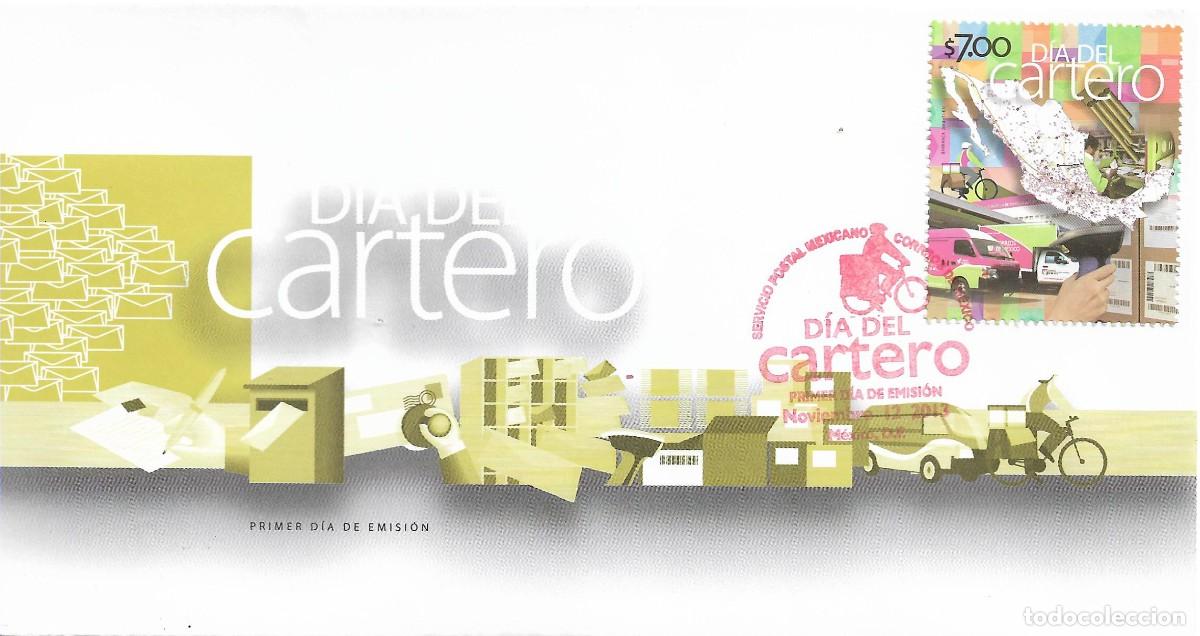 Sellos: J) 2013 MEXICO, WORLD POST DAY, FDC - Foto 1