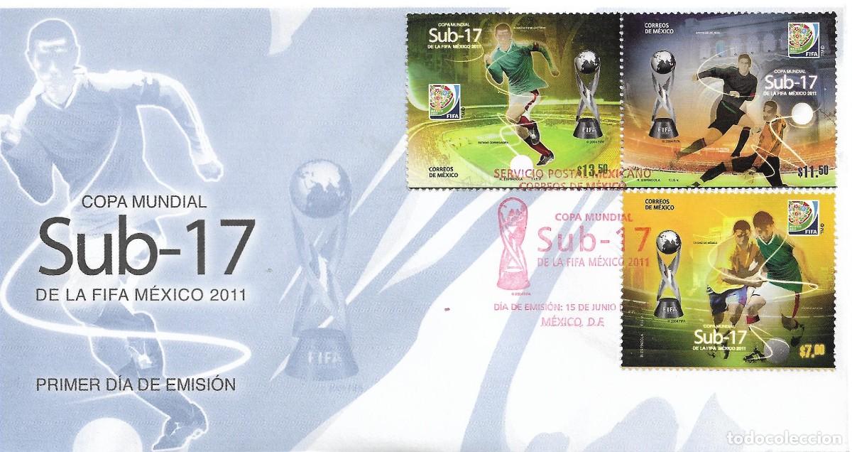 Sellos: J) 2011 MEXICO, U17 WORLD CUP, FDC - Foto 1