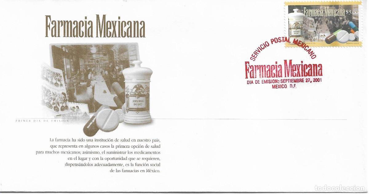 Sellos: J) 2001 MEXICO, MEXICAN PHARMACY, FDC - Foto 1