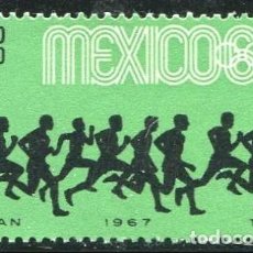 Francobolli: MEXICO 1967 - JJOO MEXICO '68 - YVERT 281** AEREO