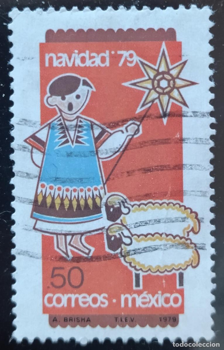 Sellos: M&Eacute;XICO 1979 Navidad. USADO - USED. - Foto 1