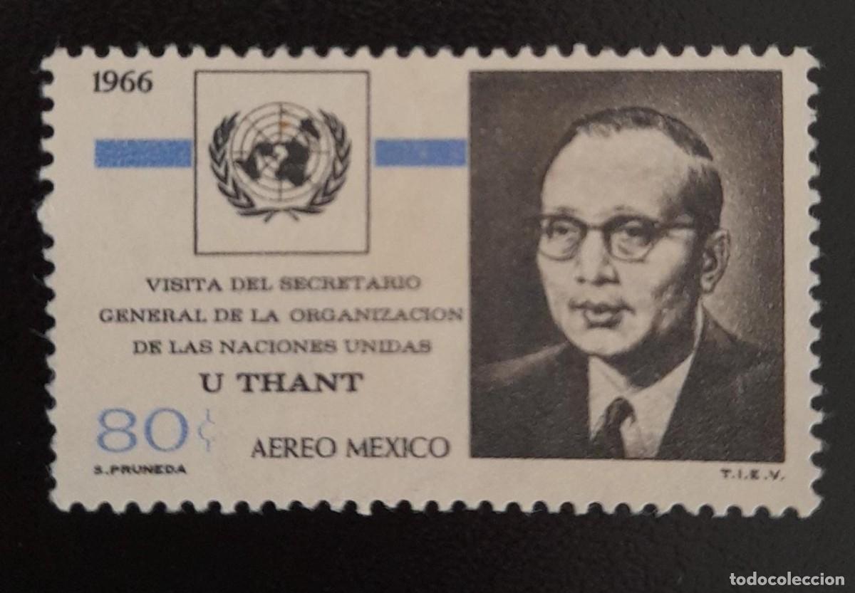Sellos: SL) 1966 MEXICO U THANT MNH - Foto 1
