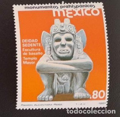 Sellos: SL) 1981 MEXICO PREHISPANIC MONUMENTS MNH - Foto 1