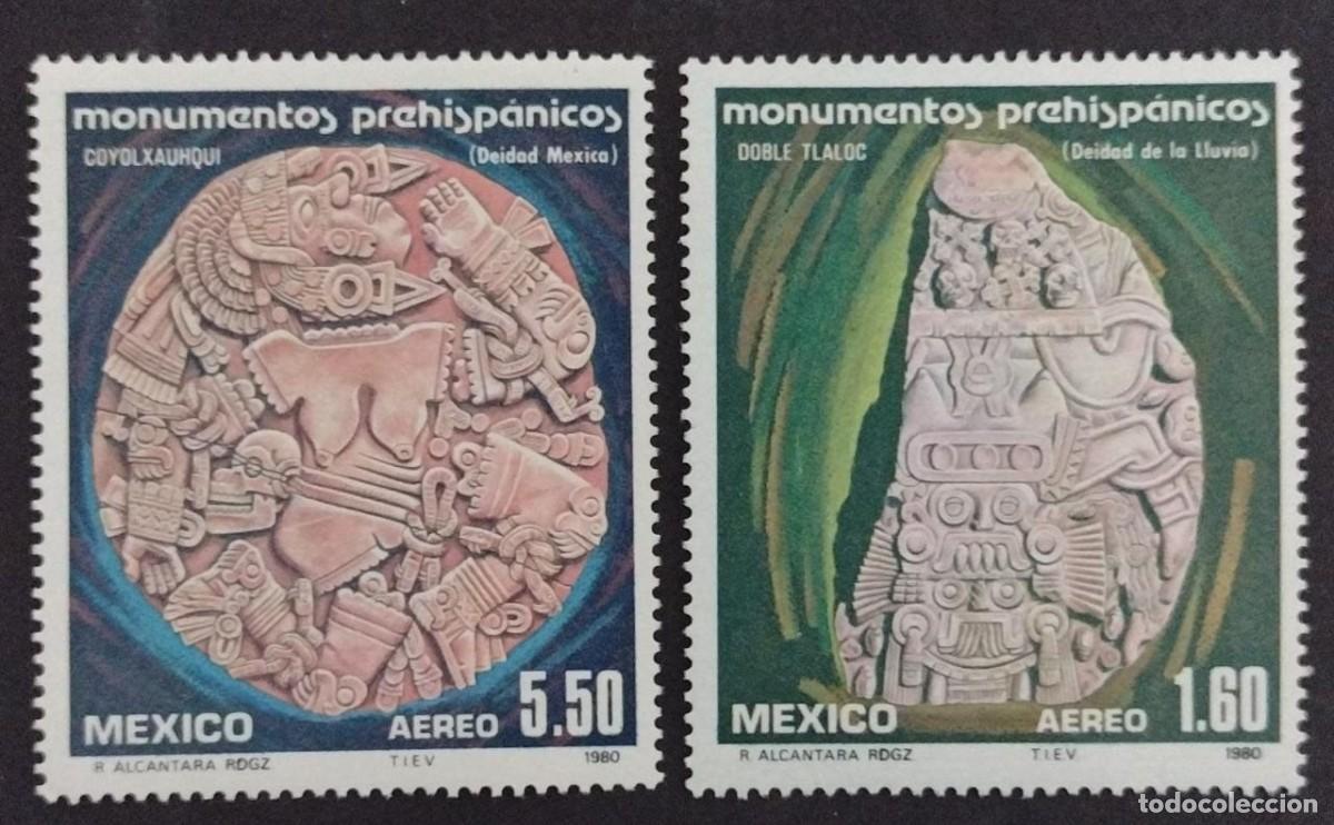 Sellos: BD)1980, MEXICO, PREHISPANIC MONUMENTS, MNH - Foto 1