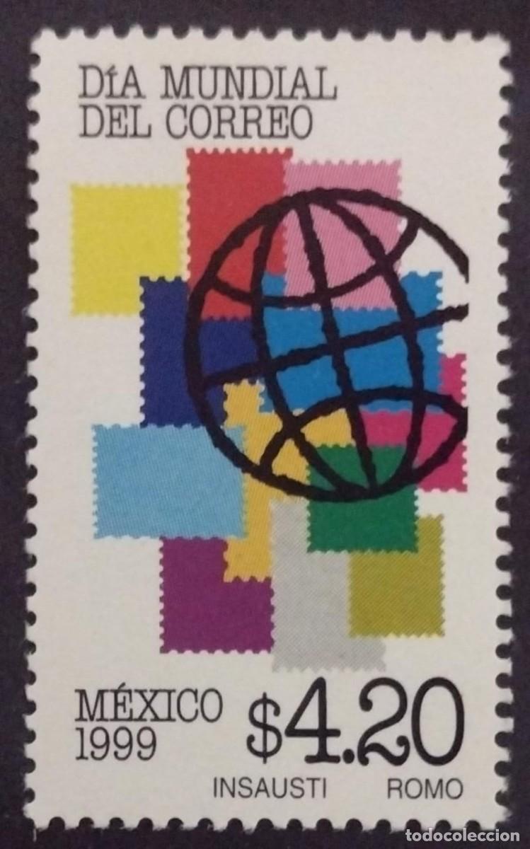 Sellos: BD)1999, MEXICO, WORLD POSTAGE DAY, MNH - Foto 1