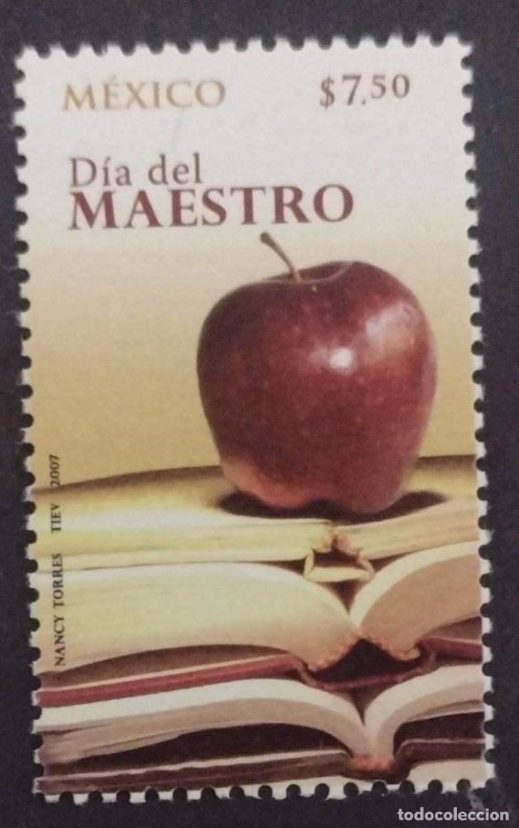 Sellos: BD)2007, MEXICO, TEACHERS DAY, MNH - Foto 1