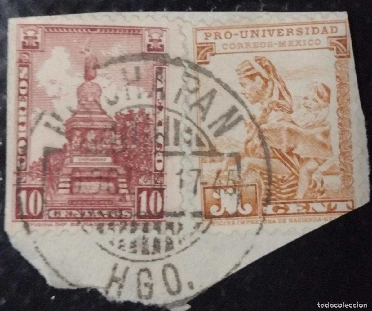 Sellos: BD) MEXICO, MONUMENT, PRO-UNIVERSITY, FRAGMENT - Foto 1