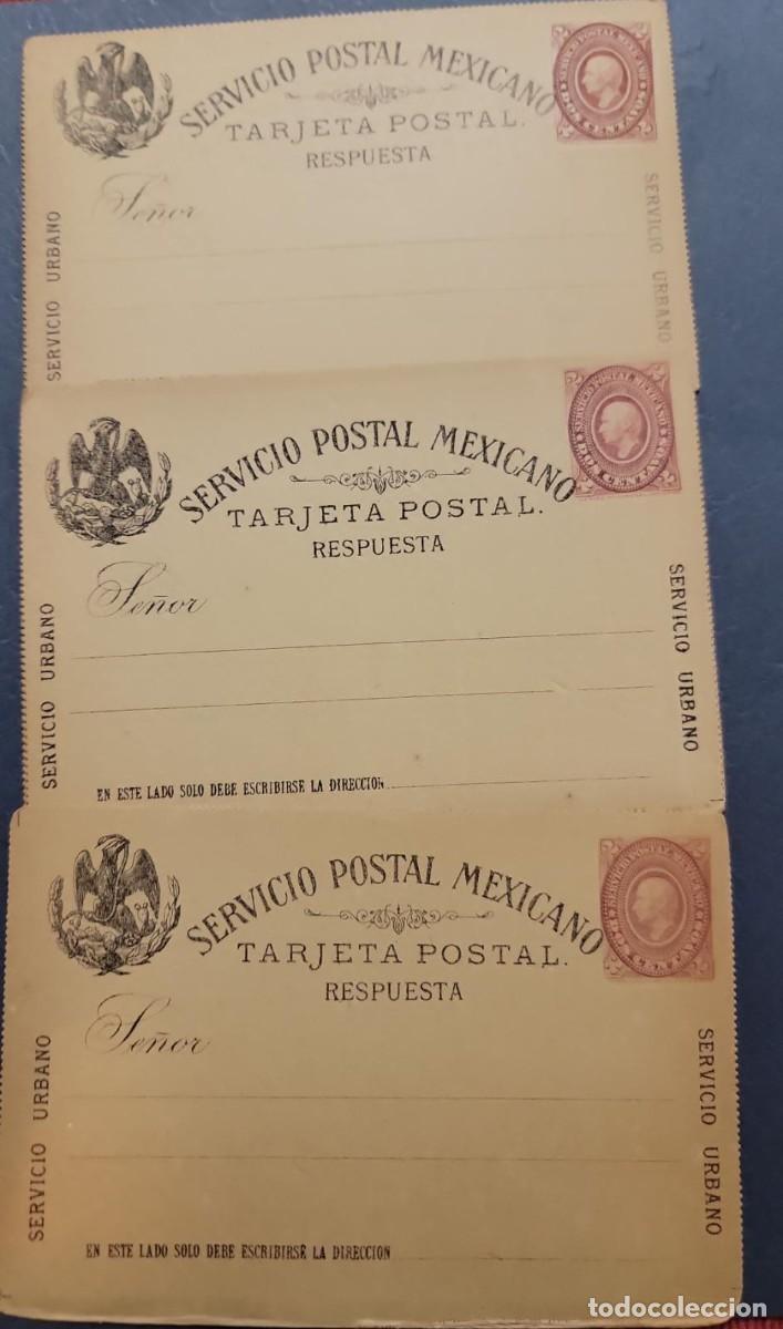 Sellos: SD)MEXICO 3 POSTCARDS MEDALLON HIDALGO - Foto 1