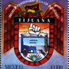 Francobolli: 368018 MNH MEXICO 1989 CENTENARIO DE LA CIUDAD DE TIJUANA