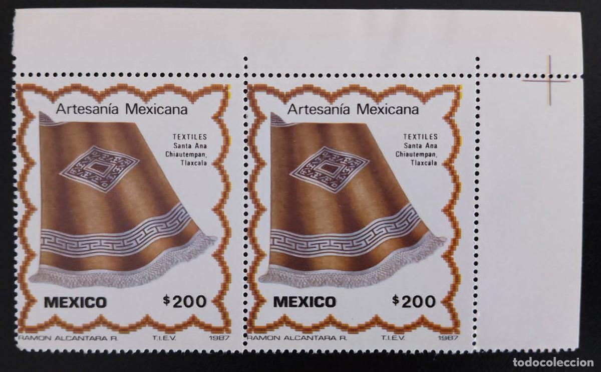 Sellos: SD)1987. MEXICO. TEXTILE. MNH. - Foto 1