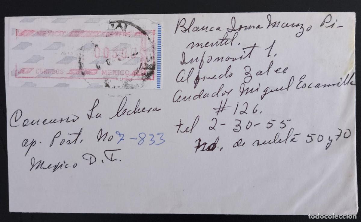 Sellos: SD)MEXICO, LETTER WITH FRAMA LABEL - Foto 1