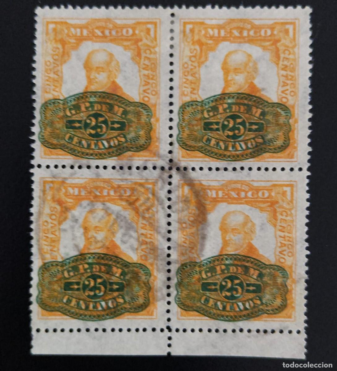 Sellos: SD)1940, MEXICO, FIVE CENTAVOS, HIDALGO, USED - Foto 1
