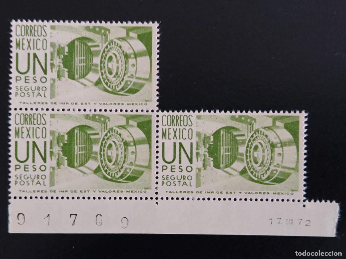 Sellos: SD)1975, MEXICO, POSTAL SECURITY, WITH CONTROL NUMBER, MNH - Foto 1