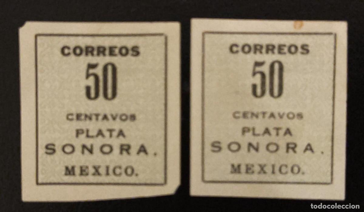 Sellos: SD)MEXICO, 50 CENTAVOS SILVER, SONORA, SCT413, MINT - Foto 1
