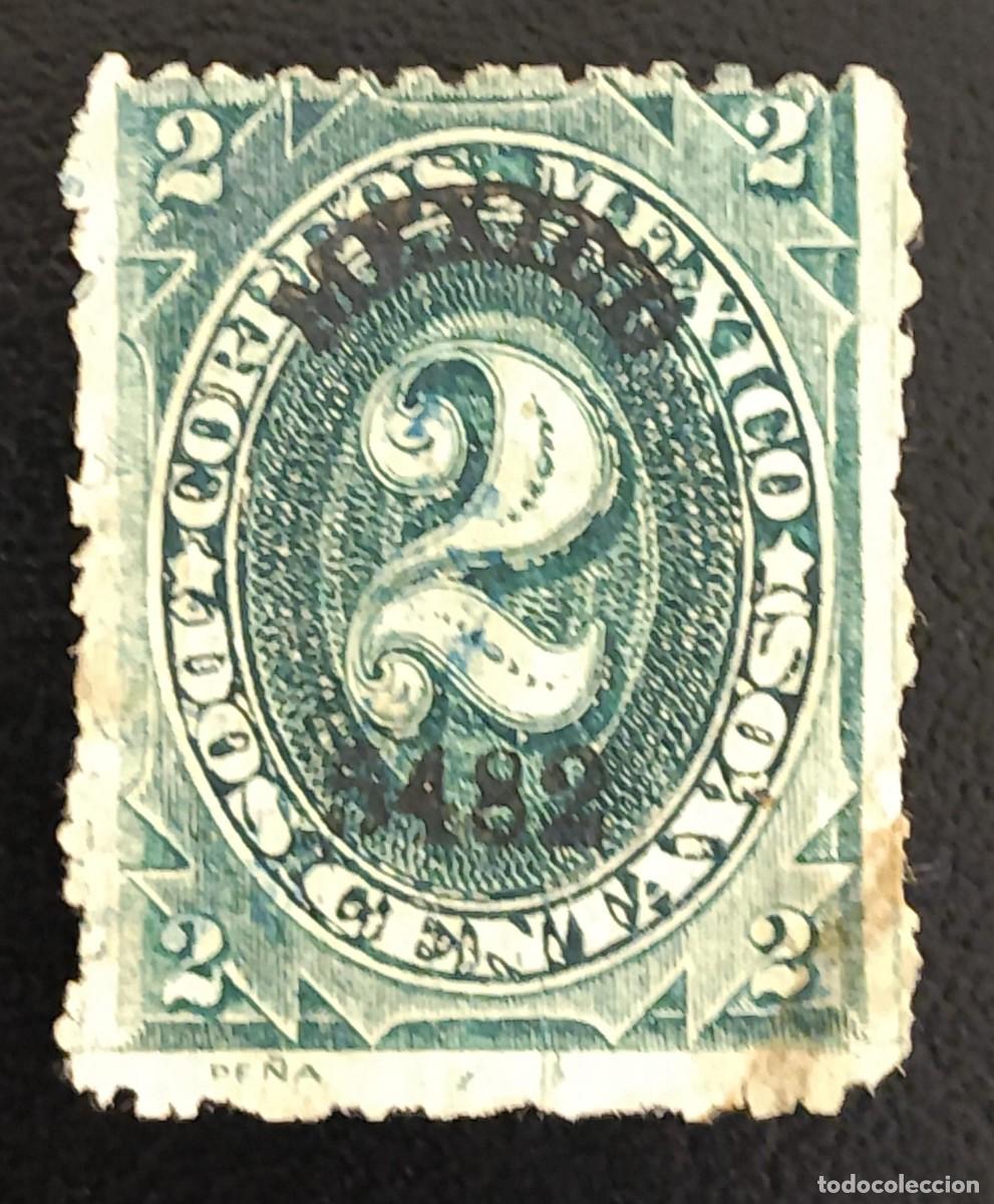 Sellos: SD)1883, MEXICO, NUMBER 2C, WITH OVERLOAD, MINT, SCT146 - Foto 1