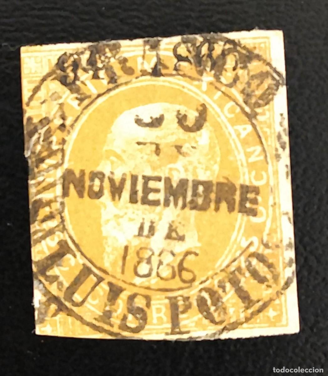 Sellos: SD)1866, MEXICO, EMPEROR MAXIMILIAN, WITH OVERLOAD - Foto 1