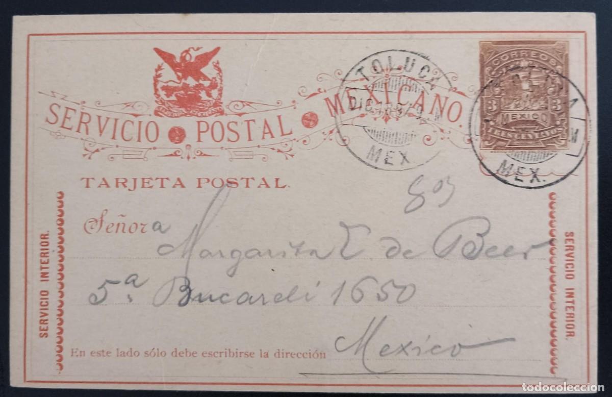 Sellos: SD)1997, MEXICO, POSTAL INTEGER CIRCULATED IN MEXICO - Foto 1