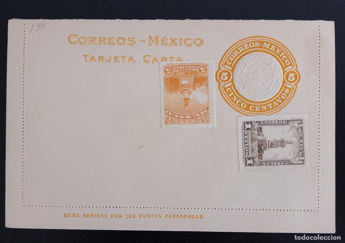 Sellos: SD)MEXICO, POSTAL INTEGER, CORREOS M&Eacute;XICO, 5C, ORANGE - Foto 1